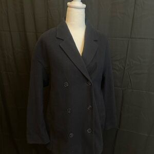 *American Vintage* Black Peacoat. Size XS/S